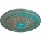 Ekena Millwork Alexa Ceiling Medallion (Fits Canopies up to 3"), Hand-Painted Copper Green Patina, 15"OD x 1 3/4"P CM14AXCGS - alternate 5